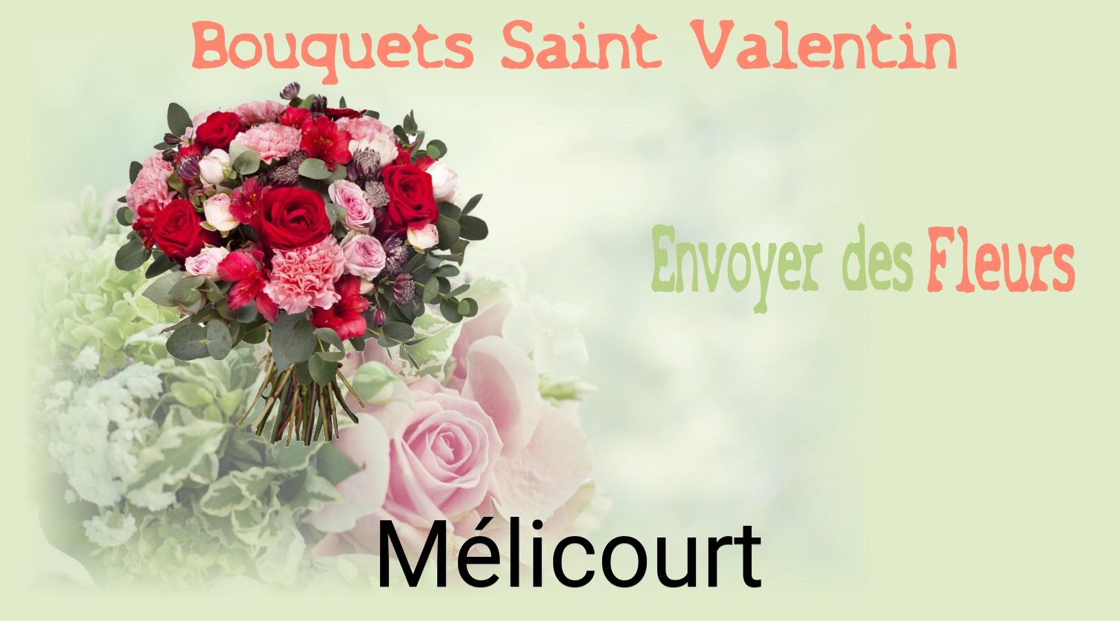 Roses de Saint-Valentin livrées à Mélicourt